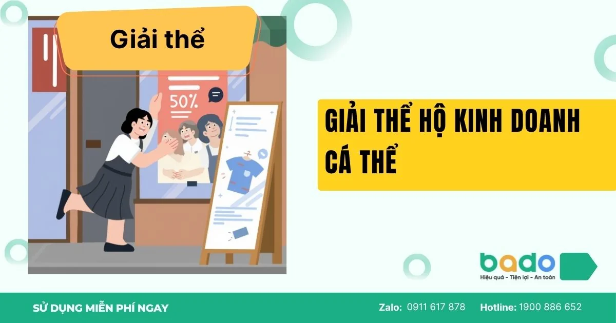 Hướng Dẫn Thủ Tục Giải Thể Hộ Kinh Doanh Cá Thể